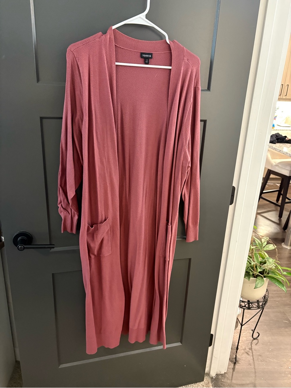 torrid Cozy Open Cardigan in Mauve